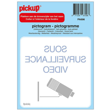 Pickup pictogram camerabewaking - Frans - 10x10