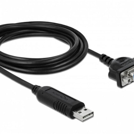 1.8 meter USB-A naar seriële RS-232 verloopkabel met 9-pins SUB-D plug: USB 2.0