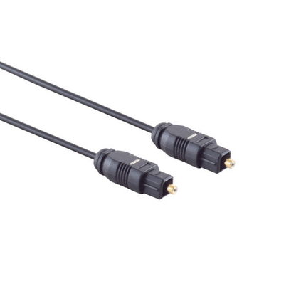 Toslink kabel - 15 meter - Toslink naar Toslink - 2.2 mm - Zwart