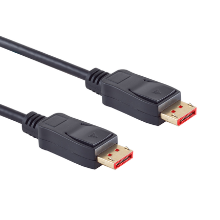 1 meter DisplayPort 1.4 kabel - 8K/60Hz - DP-PWR - 100% koper - Zwart