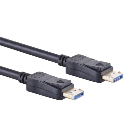 2 meter Displayport 2.0 kabel - 8K/60Hz - 100% koper - Zwart
