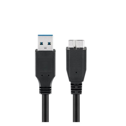 Micro Micro naar USB-A USB 3.0 - 2 meter - USB 3.0 - Zwart
