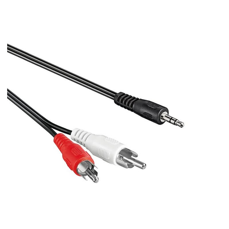 Wrok Maak avondeten Grappig 3.5 mm Jack naar 2 x RCA (Tulp) audiokabel Stereo audio | Goedekabels