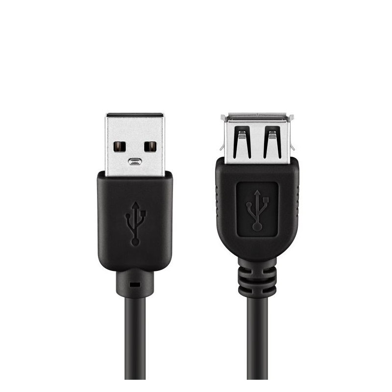 sessie september streepje USB 2.0 verlengkabel | USB A | Kies je lengte | Goedekabels.nl