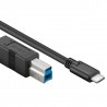 USB 3.0 - USB C naar USB B - 1 meter