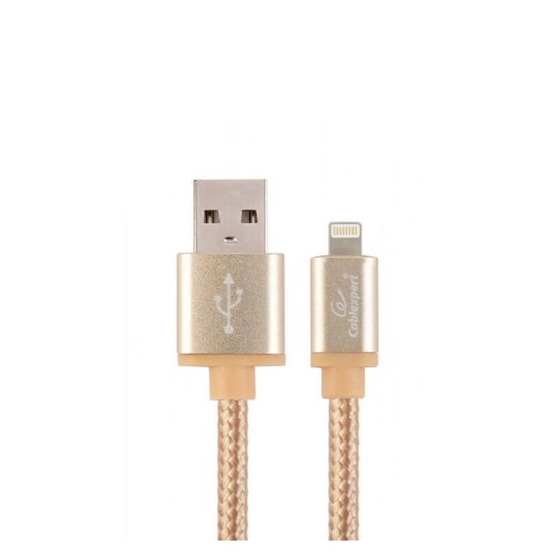 voorzetsel maat God 1.8 meter Lightning USB kabel goud | Iphone kabel | Laden & data | TIP