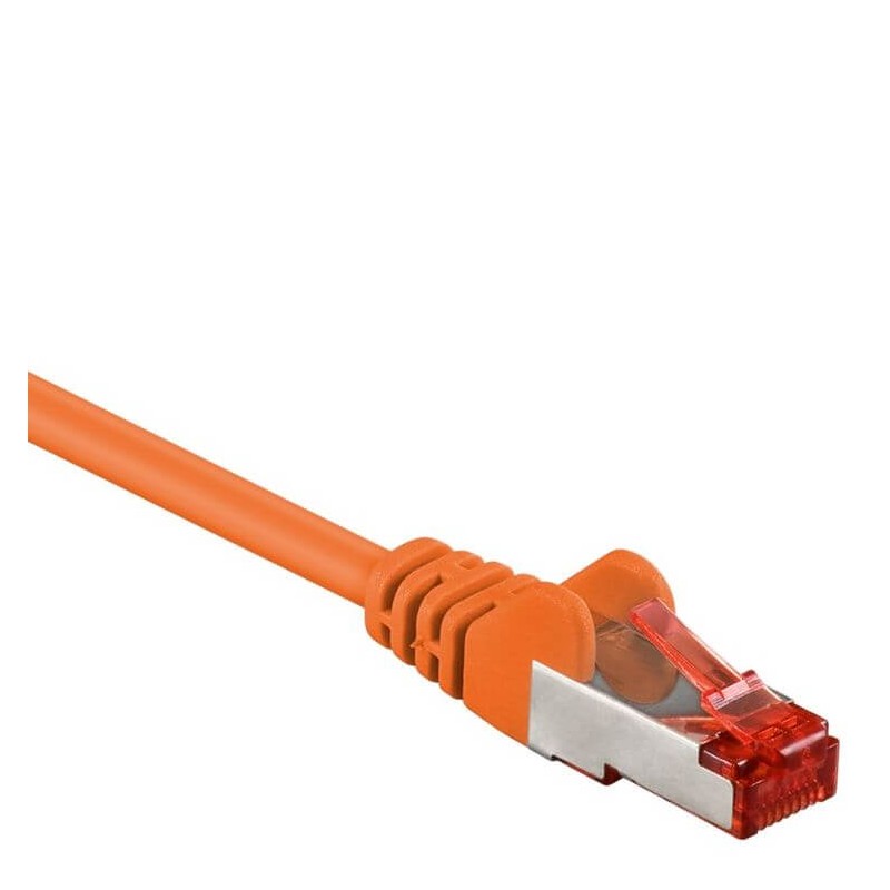 Welkom Pennenvriend de wind is sterk Oranje Cat 6 S/FTP kabel - Kies je lengte tussen 0.25 en 10 meter