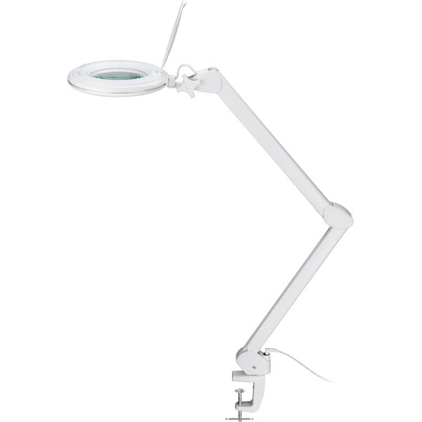 LED-Loeplamp met Tafelklem – Dimbaar – Instelbare Lichtkleur – 10 W – 1,75x Vergroting – Wit