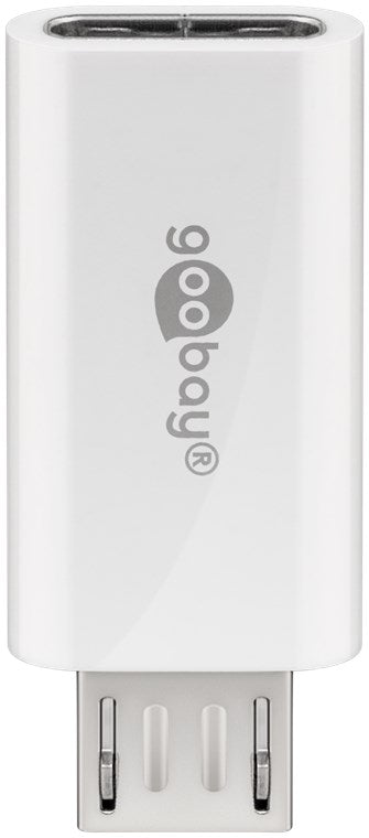USB 2.0 Micro-USB naar USB-C adapter met OTG - Wit