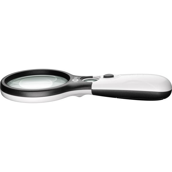 LED-Leesloep met Verlichting – 1,75x en 12,25x Vergroting – Wit/Zwart