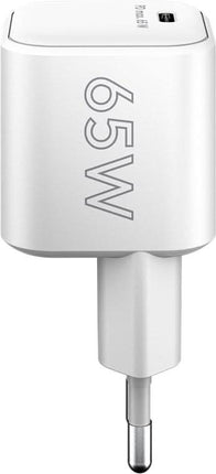 Goobay 65 Watt kleine snellader - 1 x USB C PD - GaN lader - Wit