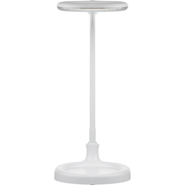LED-Loeplamp 2-in-1 met Tafelvoet en Klem – 6 W – 1,75x Vergroting – Wit