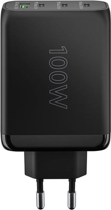 Goobay 100 Watt snellader - 3 x USB C PD + 1 x USB A QC - GaN lader - Met PPS - Zwart