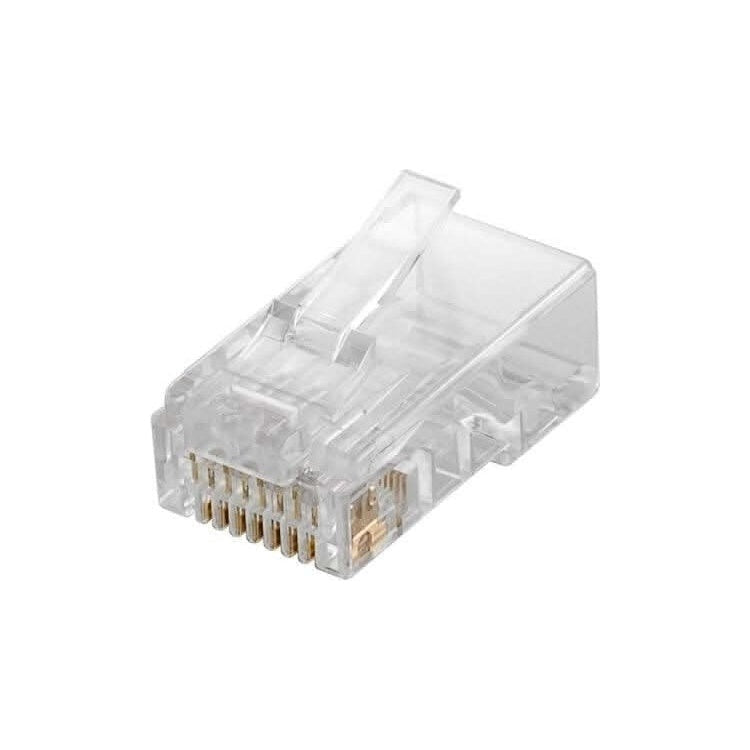 100xRJ45-C5-U RJ45 stekker voor soepele en stugge kern - Cat 5e - 100 stuks