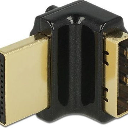 Premium compacte HDMI 2.0 adapter - 90° haaks naar boven 4K/60 Hz - 1080p/144 Hz