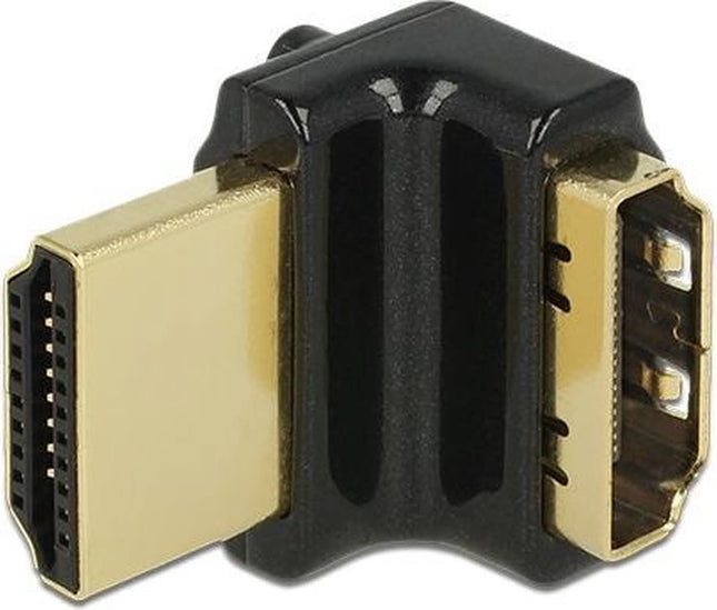 Premium compacte HDMI 2.0 adapter - 90° haaks naar boven 4K/60 Hz - 1080p/144 Hz
