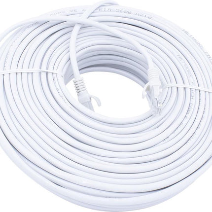 50 meter CAT6 Premium UTP Kabel – Incl. RJ45 Stekkers – Wit