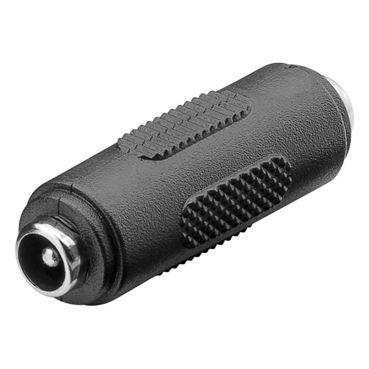 12V-KF Koppelstuk - 2x DC plug (V) - 5,5 mm x 2,1 mm - Zwart