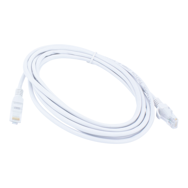 3 meter Cat 5e U/UTP kabel - Wit - Huismerk