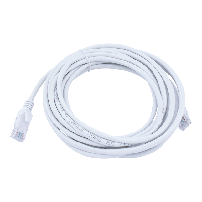 5 meter Cat 5e U/UTP kabel - Wit - Huismerk