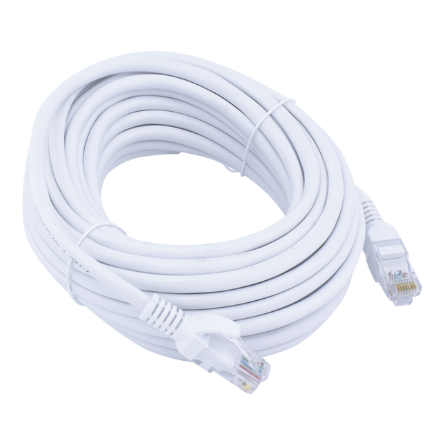 10 meter Cat 5e U/UTP kabel - Wit - Huismerk