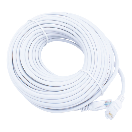20 meter Cat 5e U/UTP kabel - Wit - Huismerk