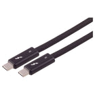 UltraFlex Thunderbolt 5 kabel - USB-C naar USB-C - PD 240 watt - Thunderbolt 5.0 - 2 meter -  Zwart