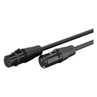 2 meter XLR kabel - 3-pins XLR mannelijk naar vrouwelijk - Zwart