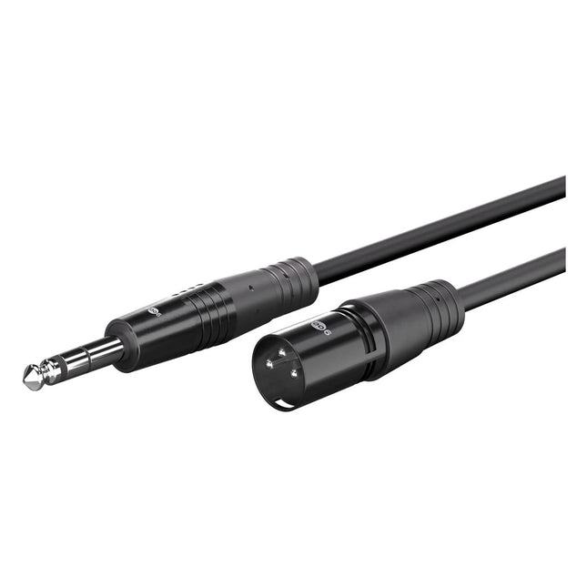 10 meter - XLR naar jack kabel 3-pins XLR naar 6,35 mm TRS) - Koper