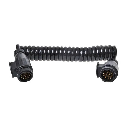 Spiraalkabel 3,5 meter – 13-polig (2x stekker) 13-aderig PVC
