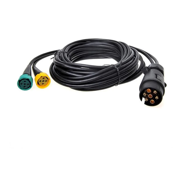 5 meter kabelset - 7-polige stekker met 2x 5-polige connector