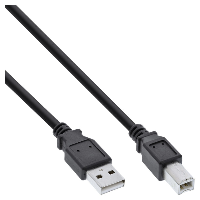 50 cm USB 2.0-kabel A naar B - Zwart