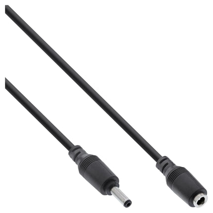 3 meter DC-stekker verlengkabel – 3,5 x 1,35 mm - Zwart