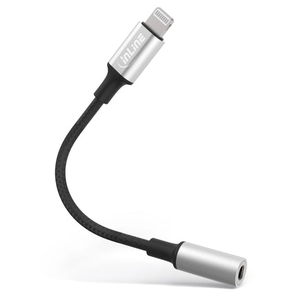 10 cm lightning naar 3,5 mm audio adapter – MFi gecertificeerd