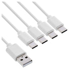 50 cm USB 4-in-1 Y-laadkabel – USB-A naar 4x USB-C - Wit
