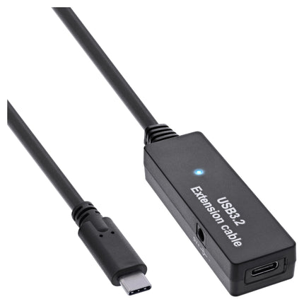 5meter USB 3.2 Gen.1 actieve verlengkabel – USB-C naar USB-C - Zwart