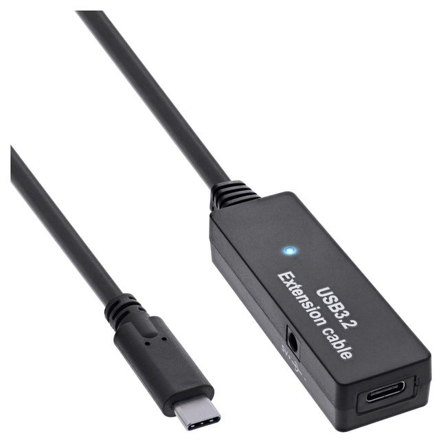 5meter USB 3.2 Gen.1 actieve verlengkabel – USB-C naar USB-C - Zwart