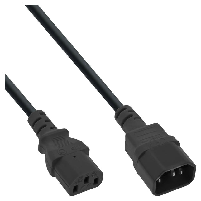 7 meter C13 – C14 stroomkabel - zwart
