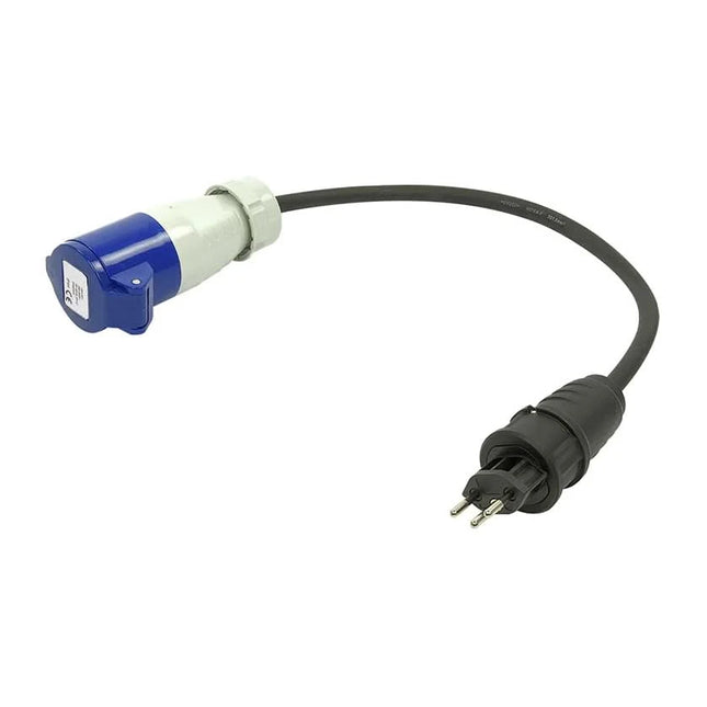 40 cm verloopkabel - Zwitserse stekker naar CEE - 10A – IP44