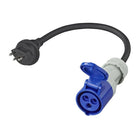 40 cm verloopkabel - Zwitserse stekker naar CEE - 10A - IP44