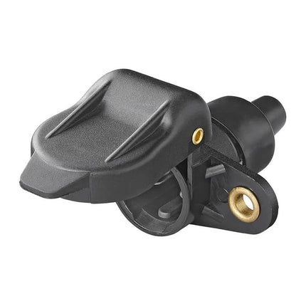 2-polige stekkerdoos DIN 9680 – 12/24V – PVC - zwart