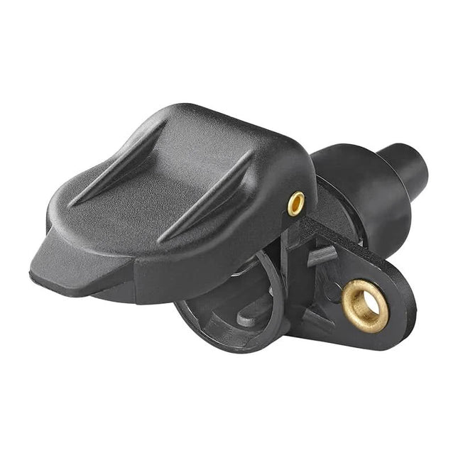 2-polige stekkerdoos DIN 9680 – 12/24V – PVC - zwart