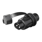3-polige stekker PVC – 12/24V – 5A - zwart