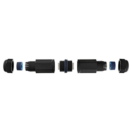 RJ45 Cat.6 koppeling – IP67 – waterdicht – 2x RJ45 F/F