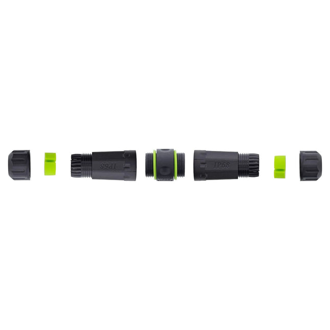 Patchkabelkoppeling Cat.6A – IP68 – 2x RJ45 – afgeschermd – M20
