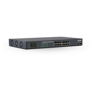 InLine 16-poorts Gigabit PoE++ netwerkswitch – 2× SFP – 19 inch 1U – met ventilator