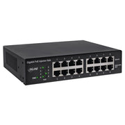 InLine 8-poorts Gigabit PoE+ injectorhub – 1 Gbit/s – 19 inch 1U - zwart