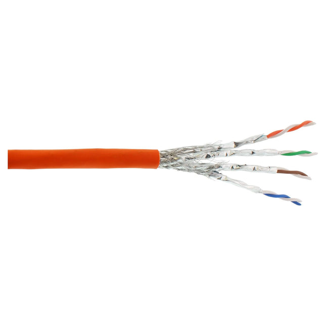 50 meter Cat.7 S/FTP Installatiekabel - CCA, PoE+ - halogeenvrij - oranje