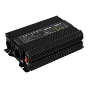 Goobay spanningsomvormer 12V naar 230V – 1000W – 2x Schuko – USB – Zwart