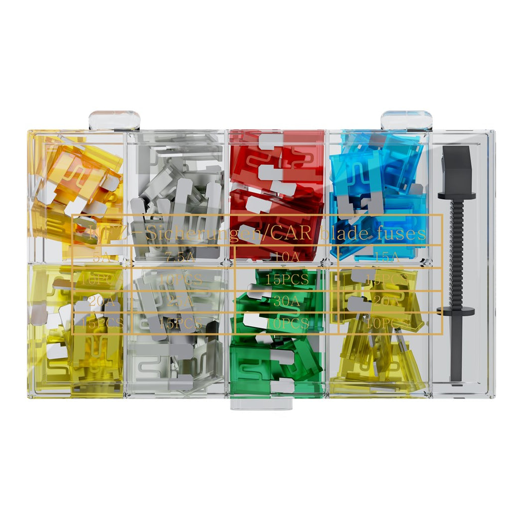 Goobay autozekeringen assortiment – 81-delig – standaard steekzekeringen